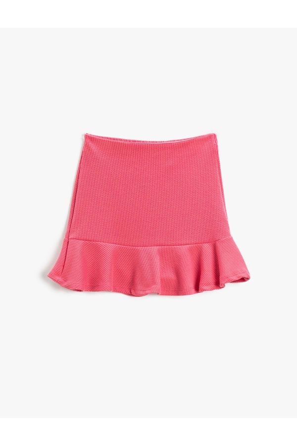 Koton Koton Mini Skirt Frilled Elastic Waist