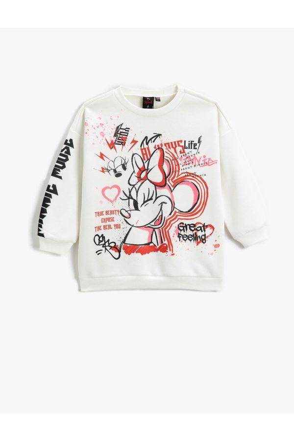 Koton Koton Minnie Mouse Printed Licensed Sweatshirt