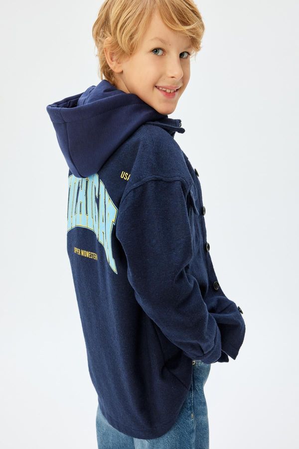 Koton Koton Navy Blue Boy Jacket