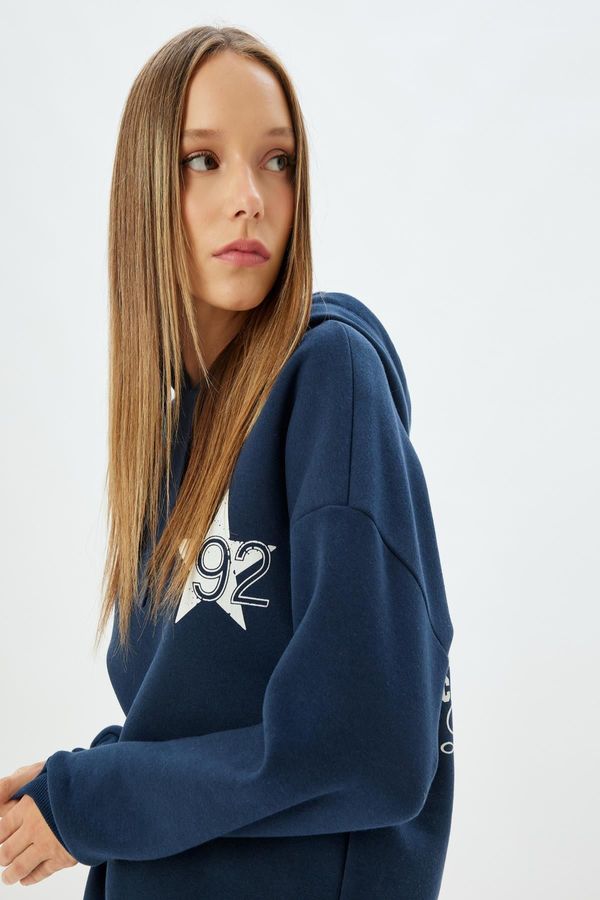 Koton Koton Navy Blue Youth Sweatshirt