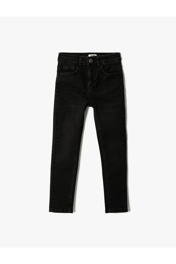 Koton Koton Normal Waist Slim Leg Jeans Trousers