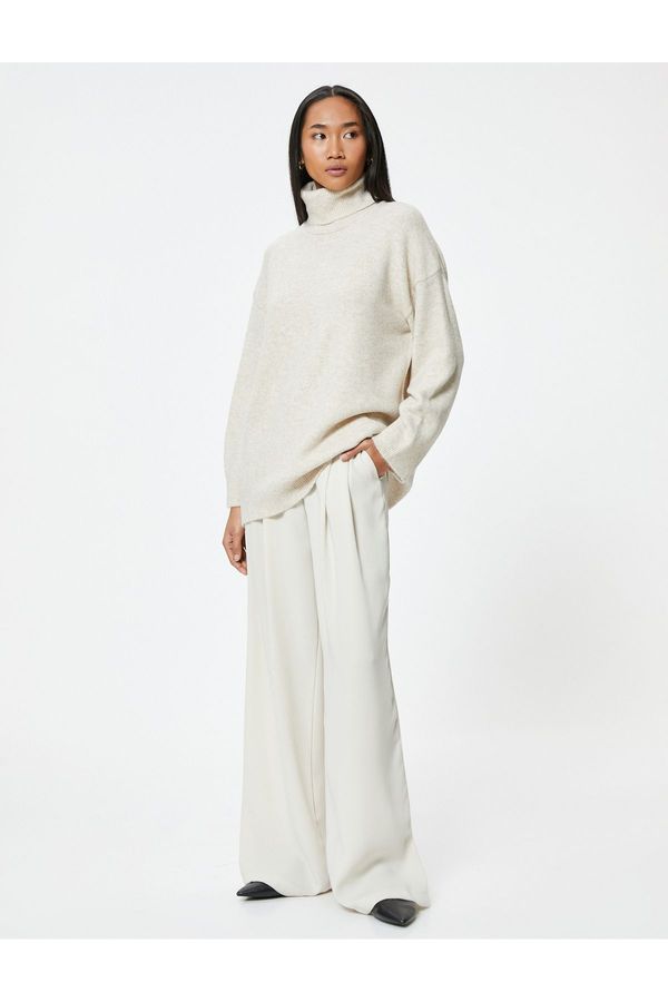 Koton Koton Oversize Turtleneck Sweater Long Sleeve