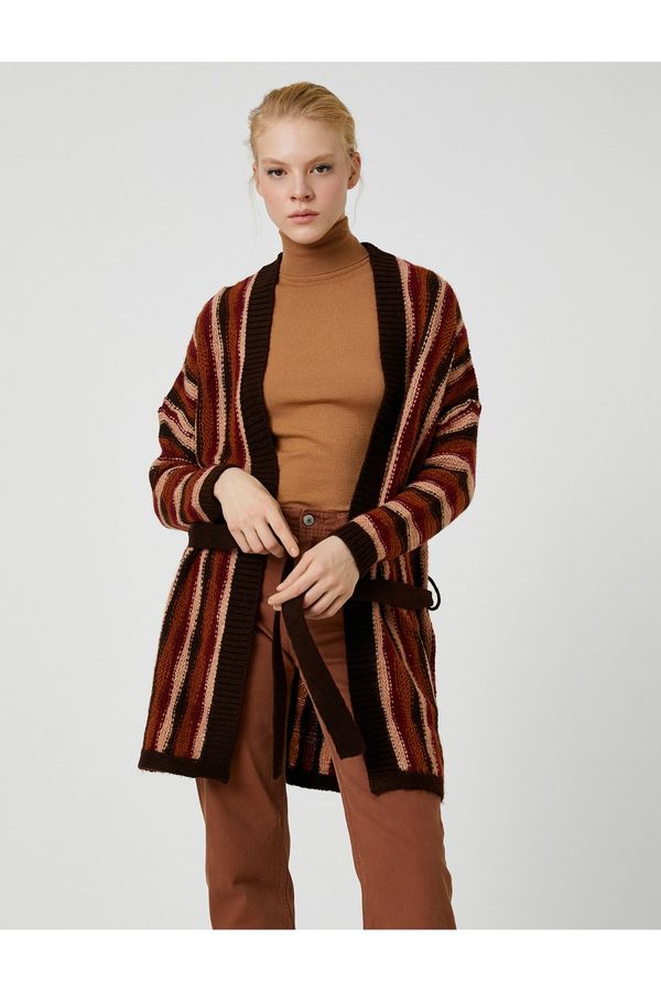 Koton Koton pasovi pletenine Long Cardigan