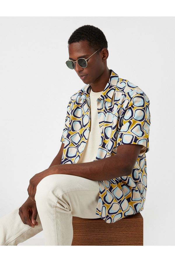 Koton Koton Patterned Short Sleeve Shirt