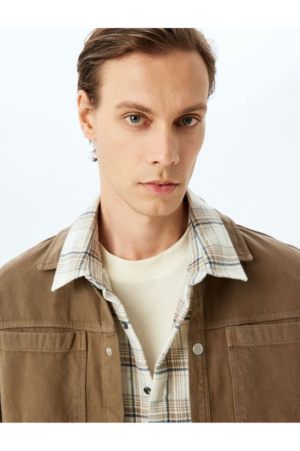 Koton Koton Pocket Detailed Buttoned Cotton Long Sleeve Shirt