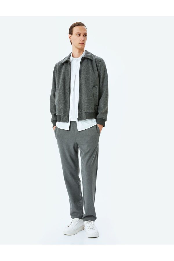 Koton Koton Pocket Detailed Viscose Blend Tied Waist Tracksuit Trousers