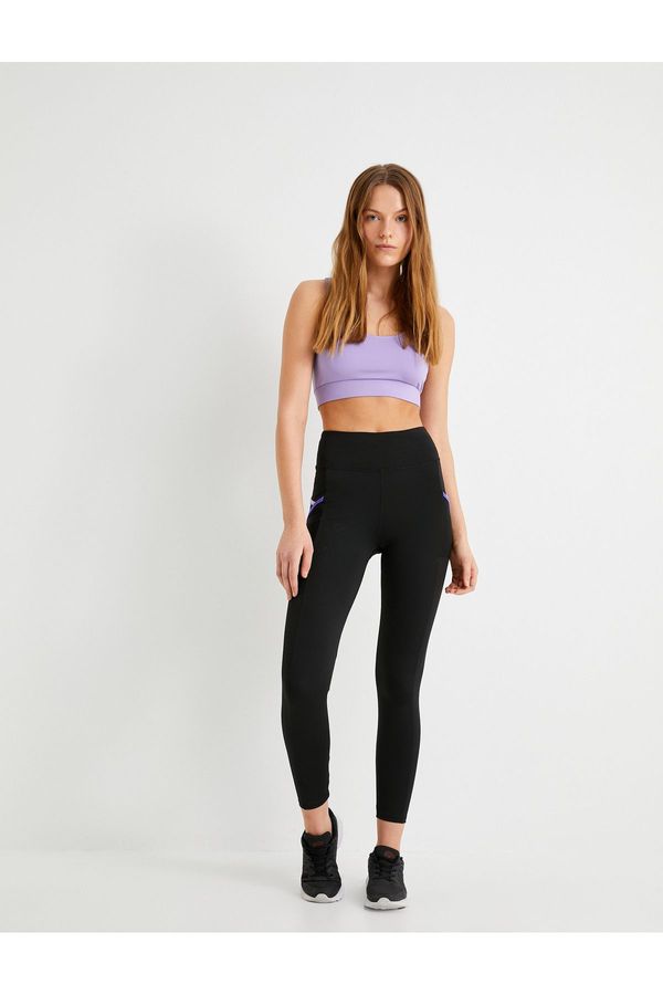 Koton Koton Pocket Sports Leggings High Waist Slim Fit Pipeline