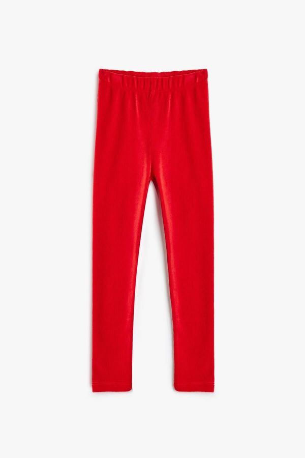 Koton Koton Red Girl's Leggings