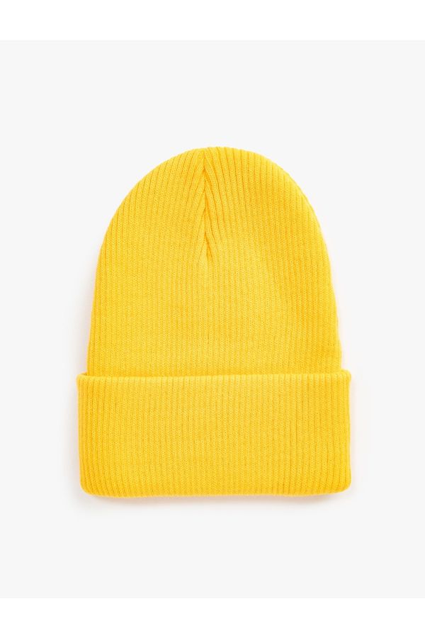 Koton Koton Ribbed Knit Beanie