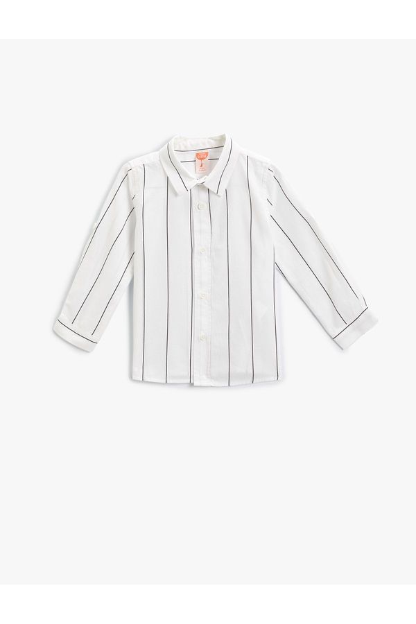 Koton Koton Shirt Long Sleeve Cotton