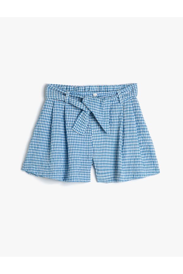 Koton Koton Shorts Waist Tied Button Detailed