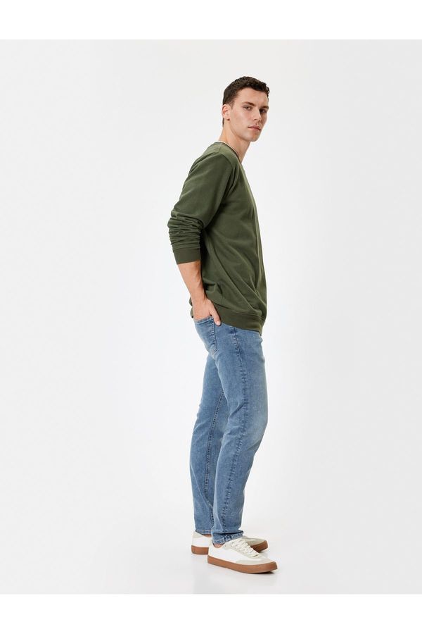 Koton Koton Slim Fit Jeans Buttoned Standard Waist - Brad Jean