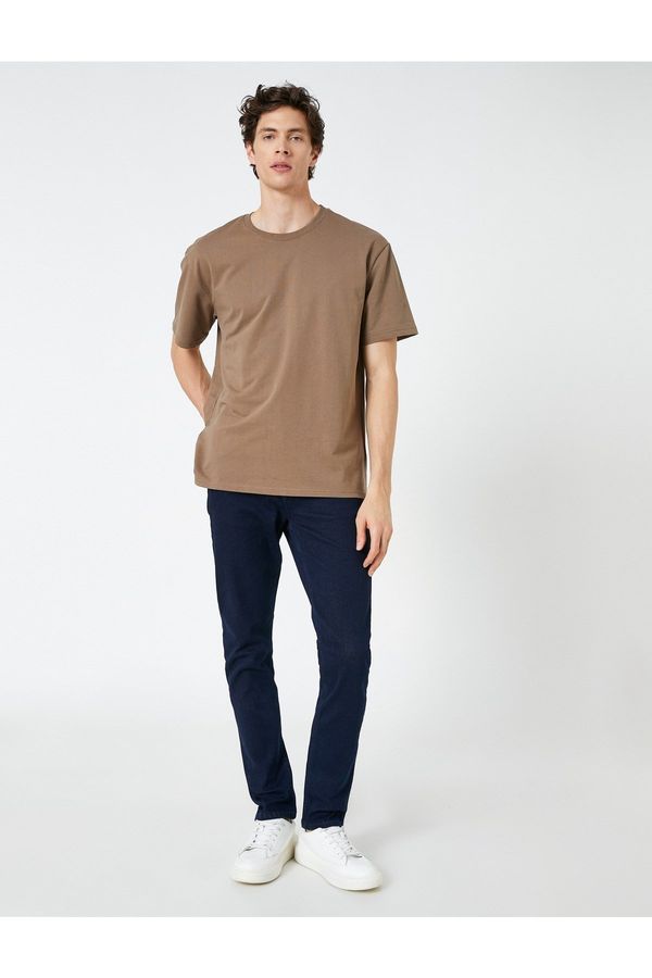 Koton Koton Slim Fit Jeans Trousers have Pockets and Buttons