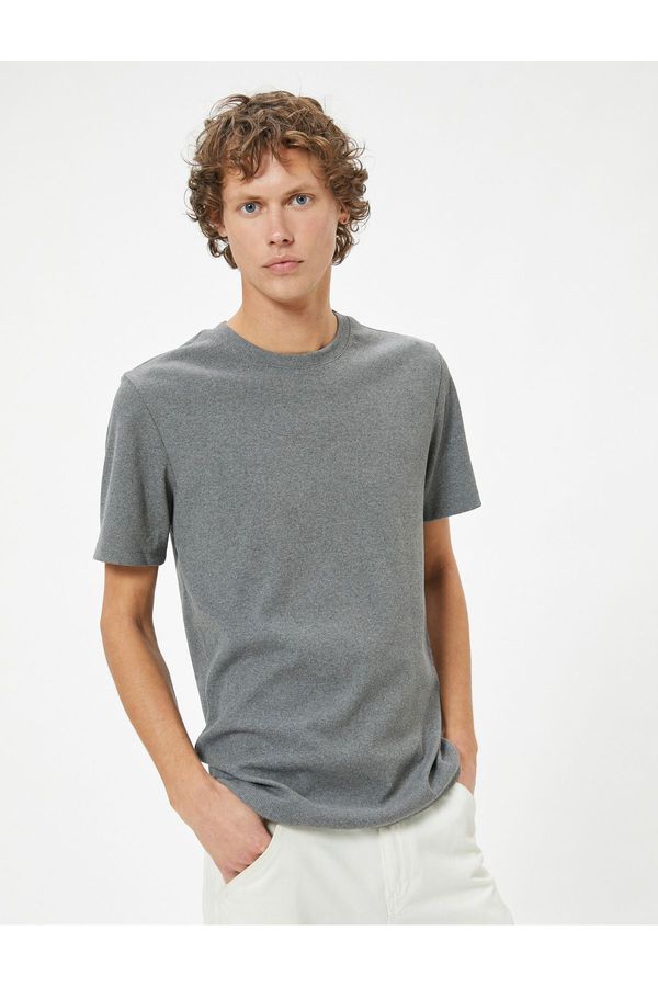 Koton Koton Slim Fit T-Shirt Basic Short Sleeve Crew Neck