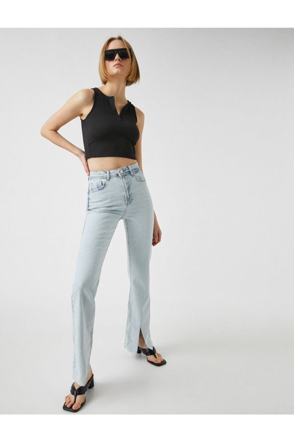 Koton Koton Standard Waist Jeans - Slim Flare Fit Jeans