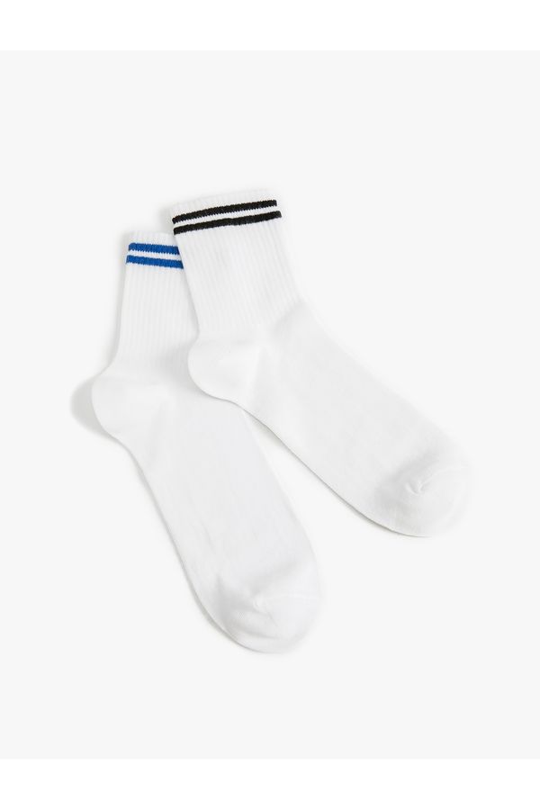 Koton Koton Striped 2-Pack Sock Set