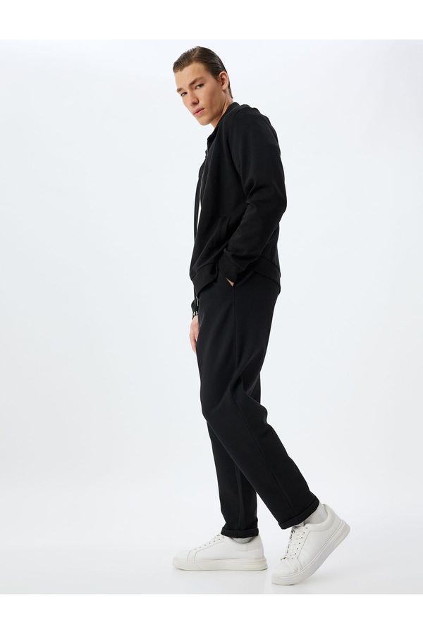 Koton Koton Sweatpants with Waist Tie and Pocket Detail, Cotton Blend