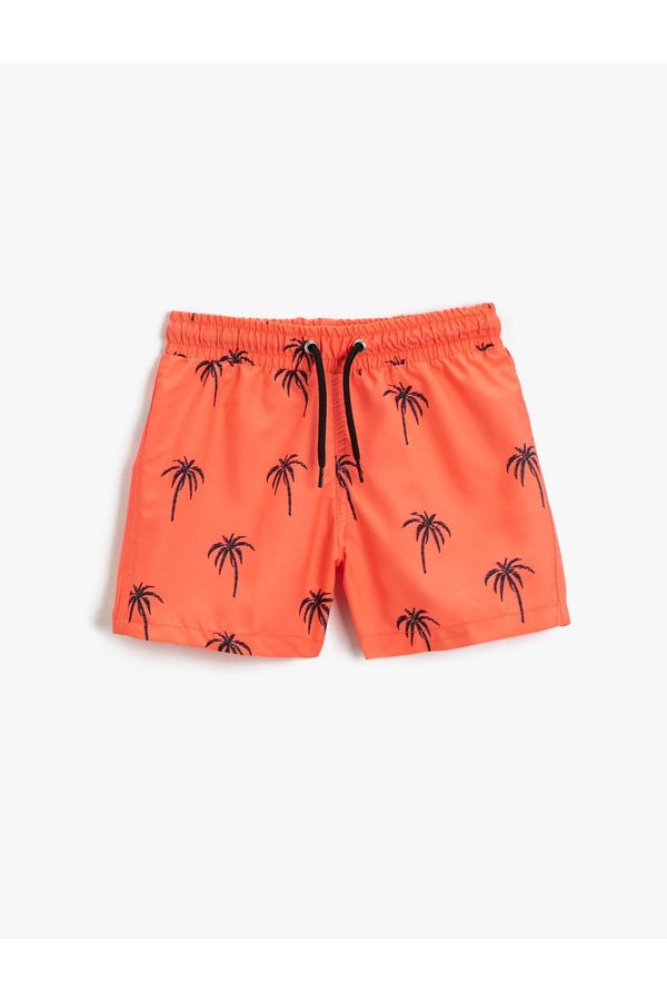 Koton Koton Swim Shorts Palm Tree Printed