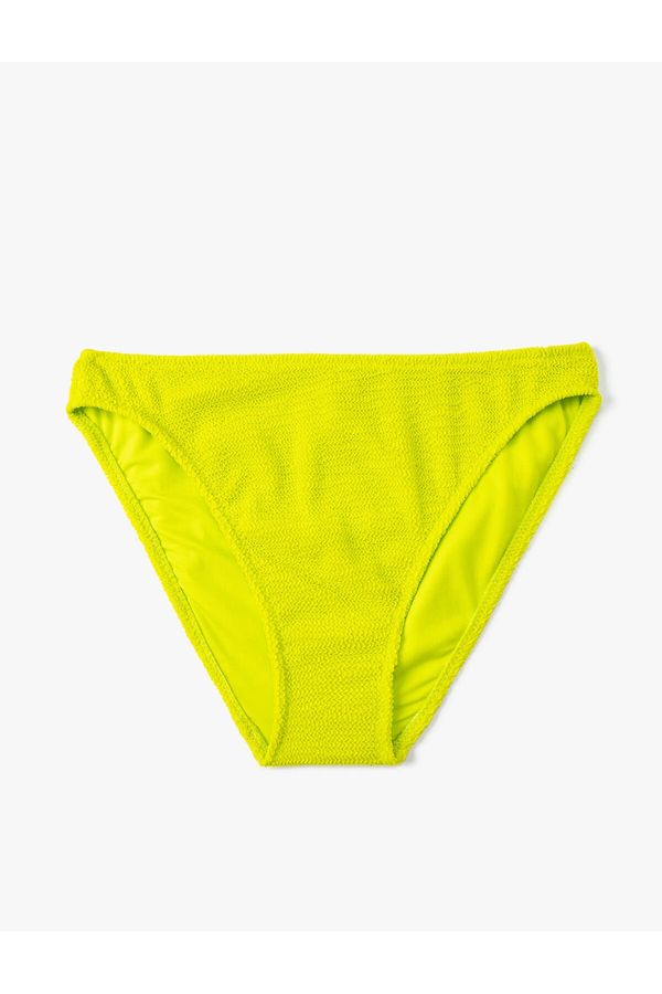 Koton Koton Textured Bikini Bottom Normal Waist