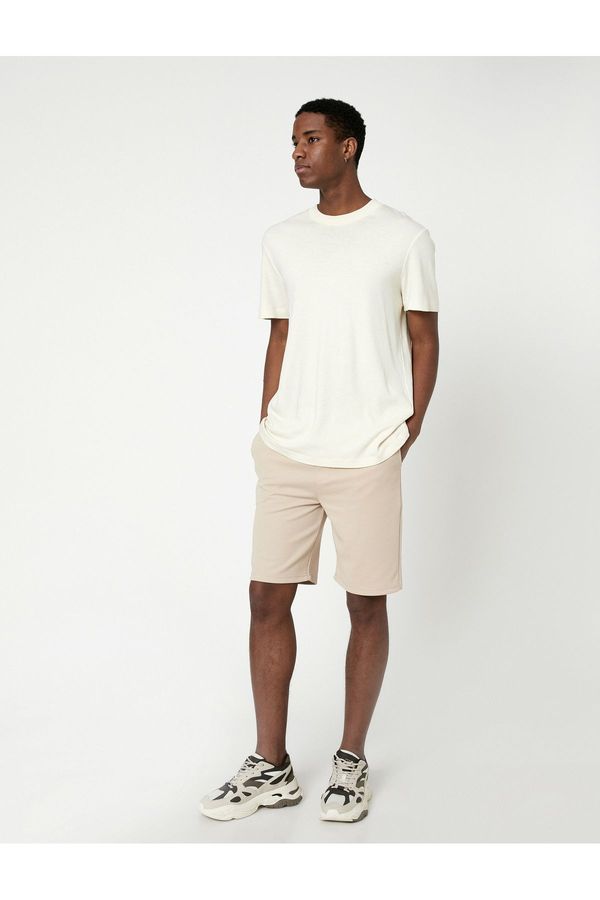 Koton Koton Tie Waist Bermuda Shorts Pocket Detailed