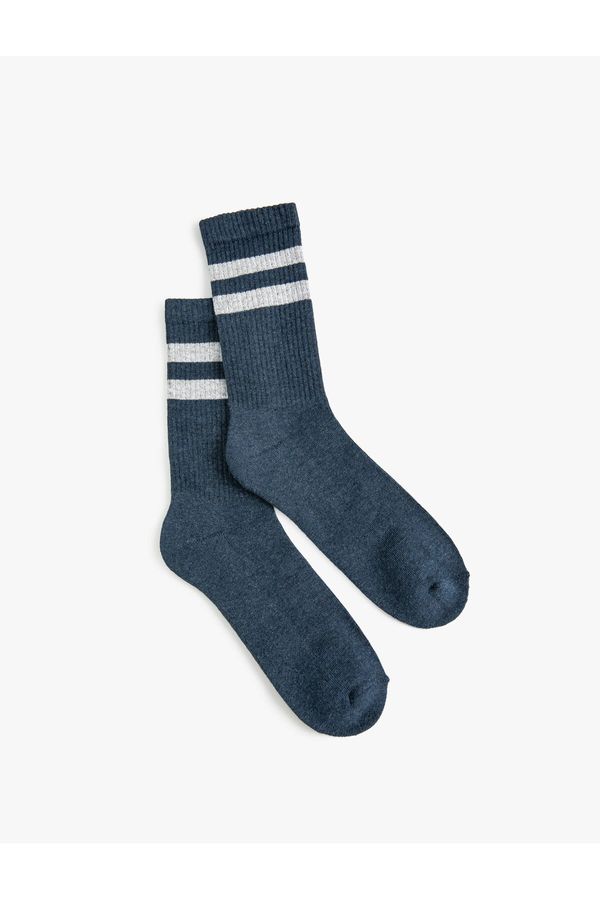 Koton Koton Towel Socks College Stripe Patterned