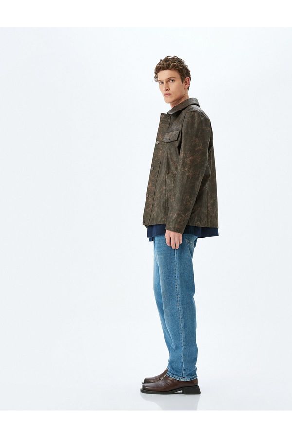 Koton Koton Vintage Straight Jeans Pocket Detail Cotton