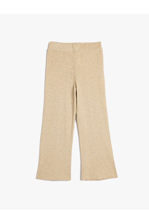 Koton Koton Wide Leg Pants. Soft Textured Camisole with Elastic Waist.