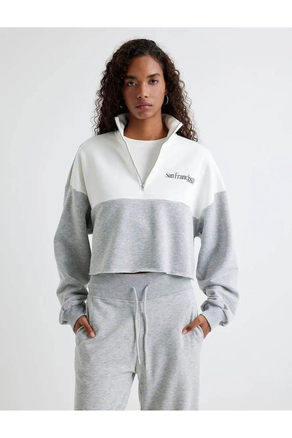 Koton Koton Women's Sweatshirt Gray