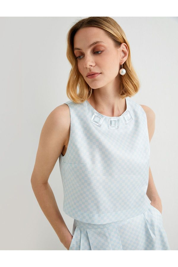 Koton Koton X Tuba Ünsal - Stone Detailed Blouse