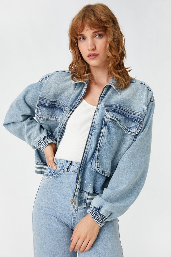 Koton Koton ženska lahka indigo jakna