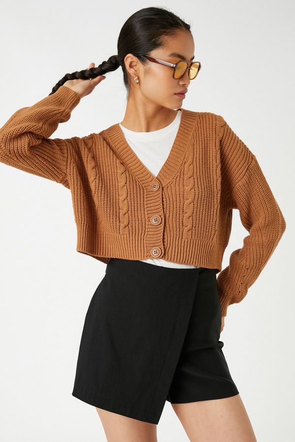 Koton Koton ženski kamelji lasje Cardigan