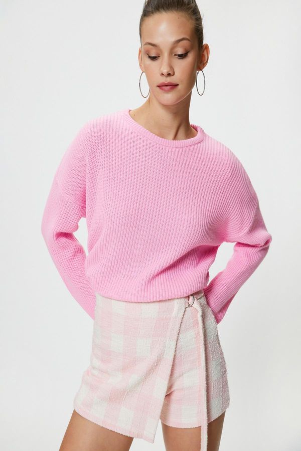 Koton Koton ženski roza pulover
