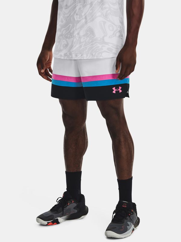 Under Armour Kraťasy Under Armour UA Baseline Woven Short II-WHT