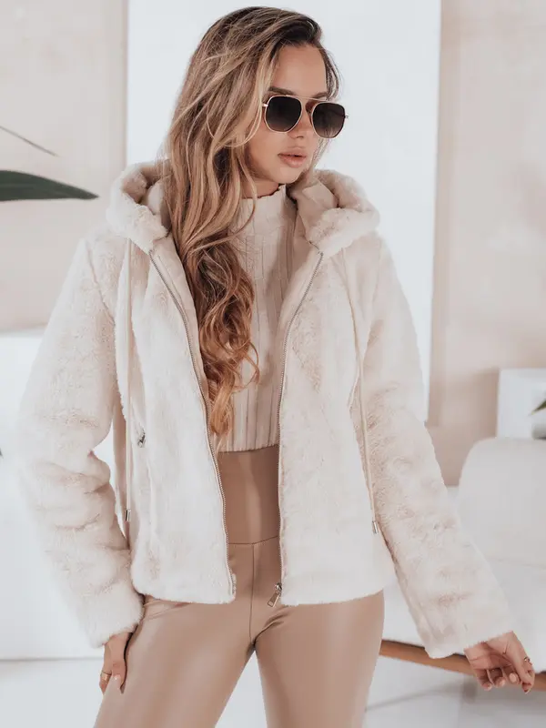 DStreet Kratek ženski krzneni plašč ELMIRIS