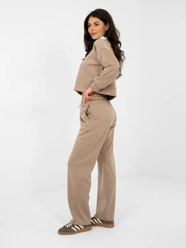 Italy Moda Kratka jopa z ovratnikom, bež