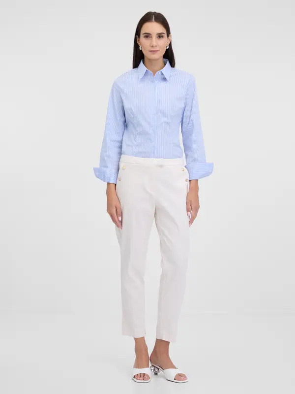 Orsay Krem ženske hlače ORSAY