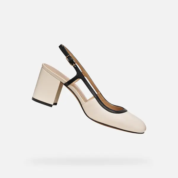 GEOX Krem ženske salonarji Geox Virnilisa 65