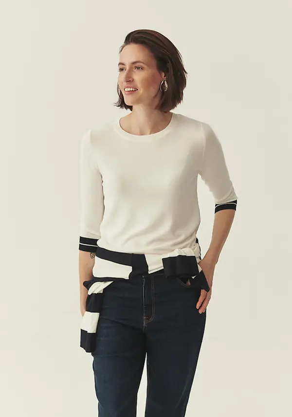 Tatuum Kremna bluza iz viskoze Lenzing™Ecovero™ Aki Tatuum