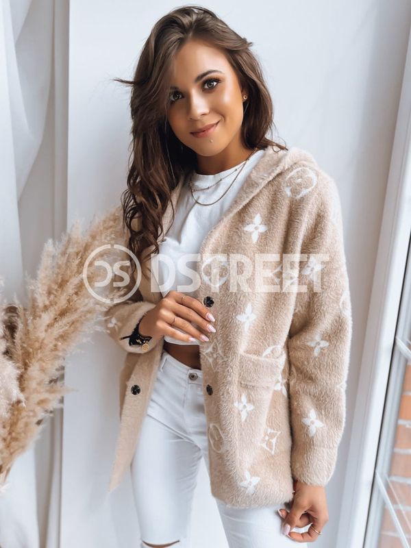 DStreet Kurtka damska ala alpaka FORTY jasnobeżowy Dstreet