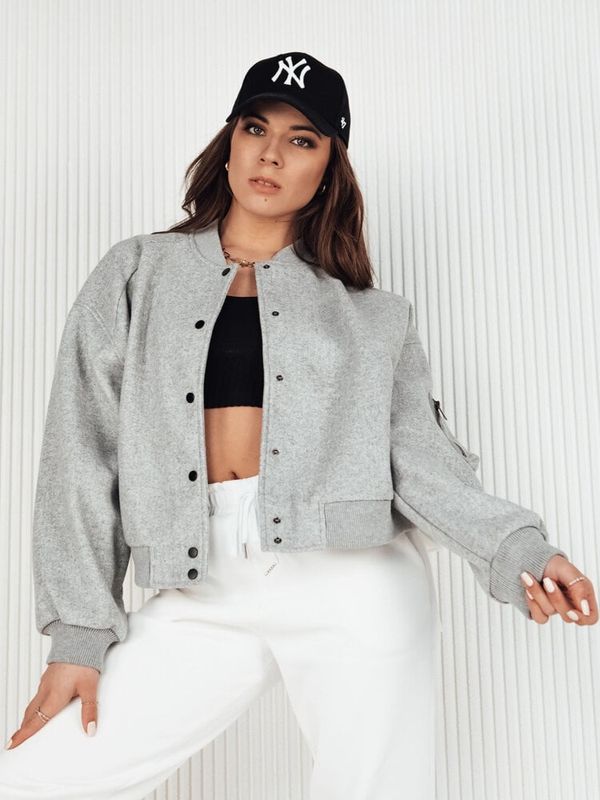 DStreet Kurtka damska bomberka BONDAI szara Dstreet