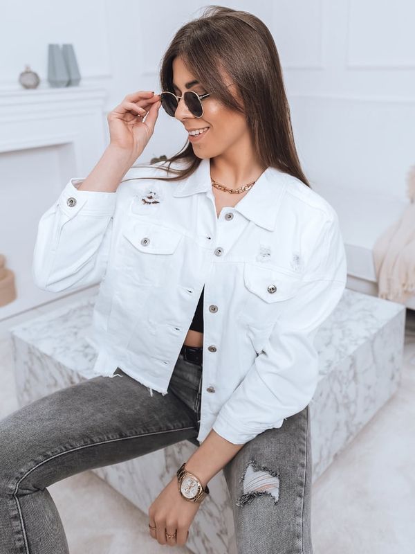 DStreet Kurtka damska jeansowa DONITA biała Dstreet