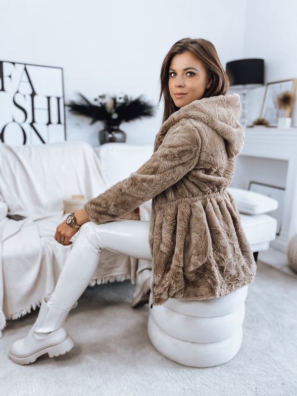 DStreet Kurtka damska KALIA kamelowa Dstreet