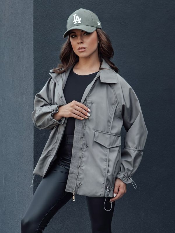 DStreet Kurtka damska ORLANDO ciemnoszara Dstreet