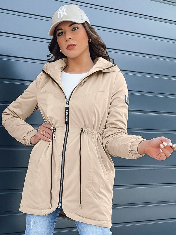 DStreet Kurtka damska parka HENRY beżowa Dstreet