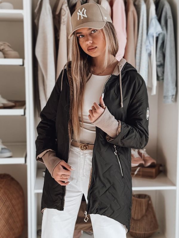 DStreet Kurtka damska przejściowa z kapturem LUMERA czarna Dstreet