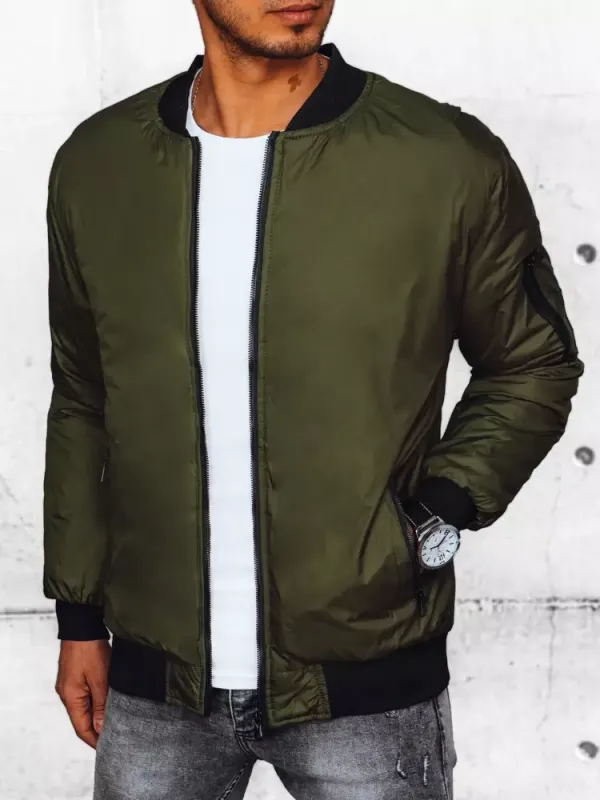 DStreet Kurtka męska bomber jacket zielona Dstreet