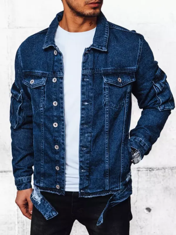 DStreet Kurtka męska jeansowa niebieska Dstreet