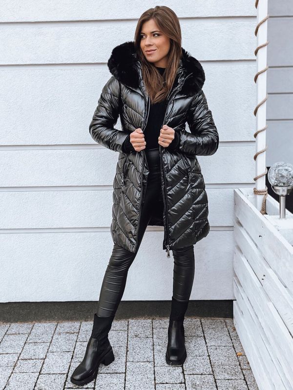 DStreet Kurtka zimowa damska pikowana BELLATRIX czarna Dstreet