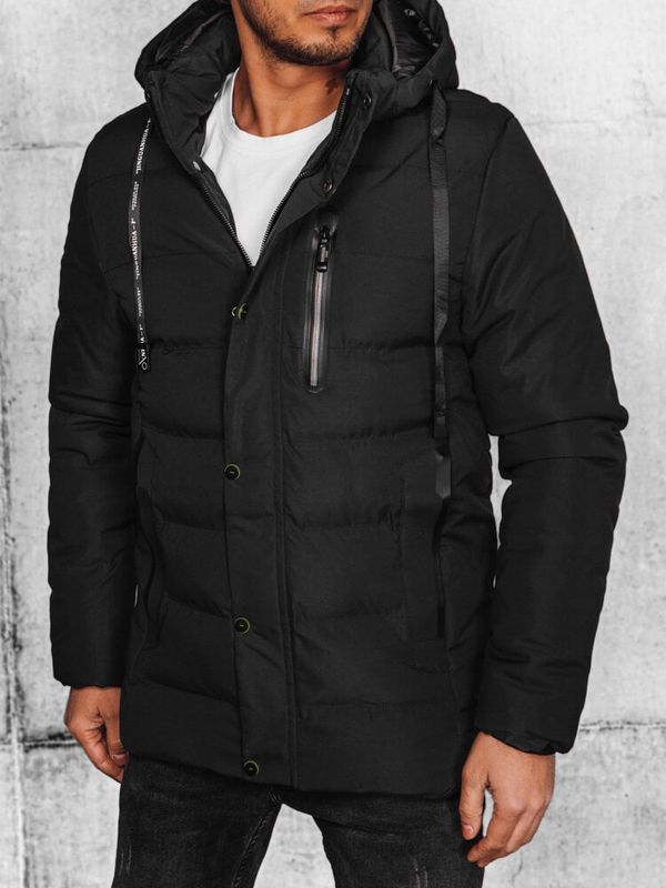 DStreet Kurtka zimowa męska pikowana czarna Dstreet