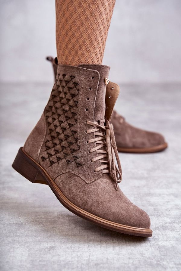 Nicole Lace-up suede boots Nicole 2751 Brown